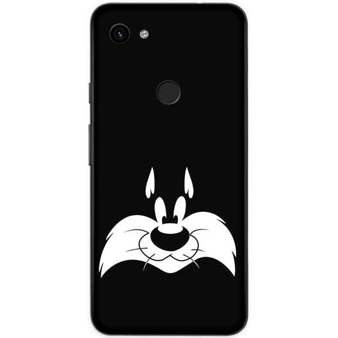 Looney Tunes Sylvester the Cat Black and White Google Pixel 3a XL Skin